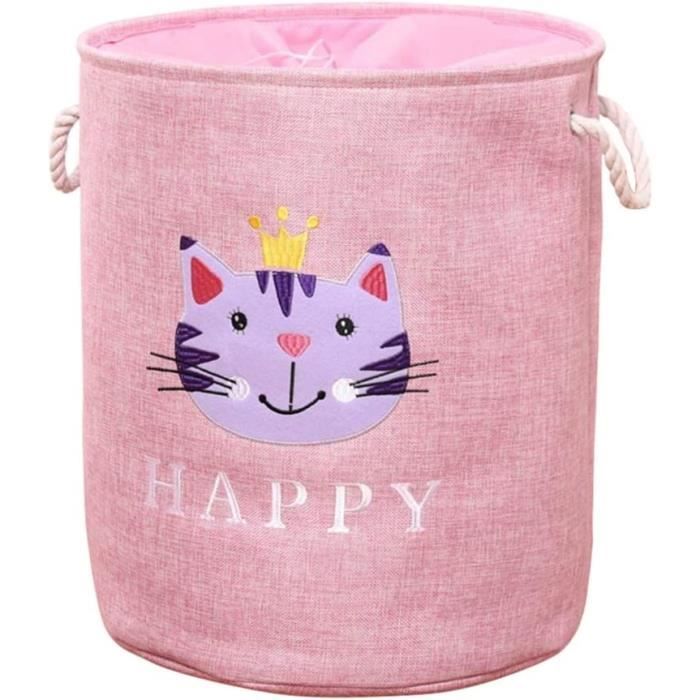 Panier À Linge Enfant Pliable Grand Corbeille À Linge En Tissu Bac De