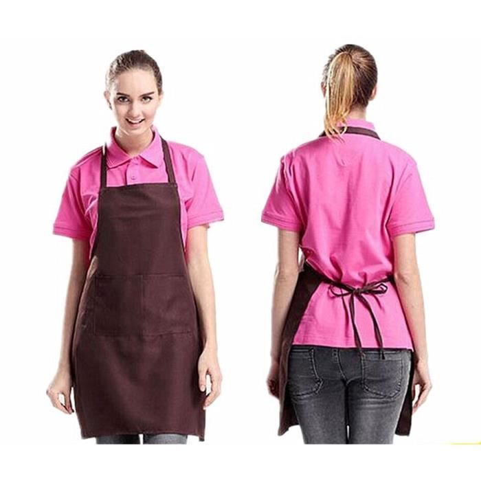 Tablier De Peinture Ou Cuisine Avec 2 Poches Femme Tablier De Travaux Barbecue Bar Cafe Serveur Achat Vente Tablier De Cuisine Cdiscount