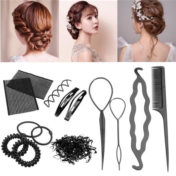 10pcs Set Accessoires Cheveux Outil Coiffure Pince Cdiscount Au Quotidien