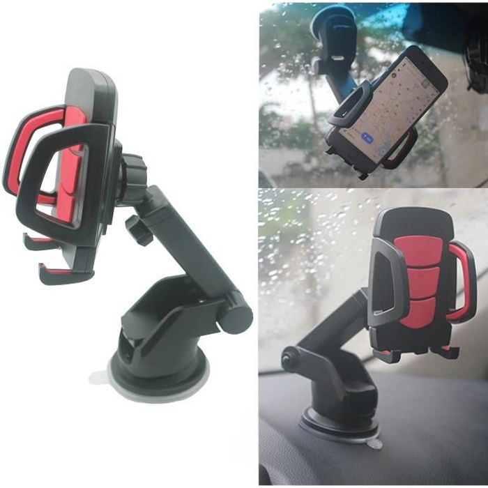 Support Smartphone Voiture Maclean MC-323 - Rotation 360°, Fixation Magnétique, Universel, Noir