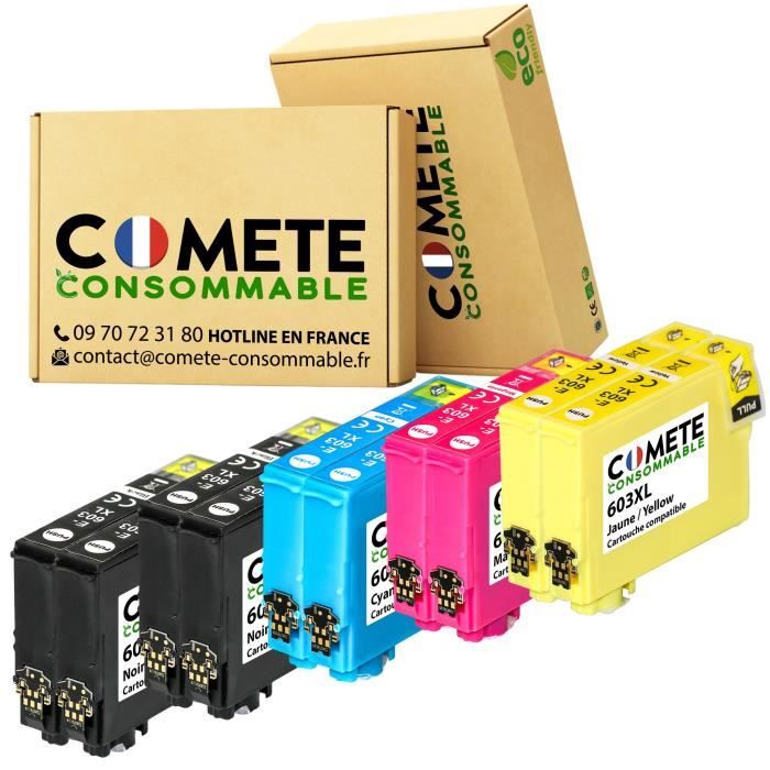 Cartouches d'encre compatibles EPSON 603XL - Comète Consommable - Pack ...