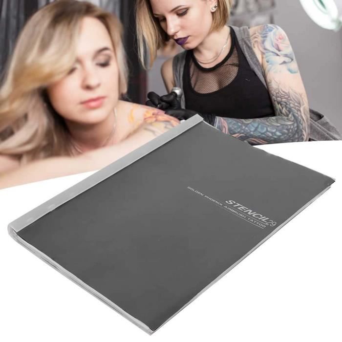 Pochoir courona pour tatouage aérographe moyen main image 1
