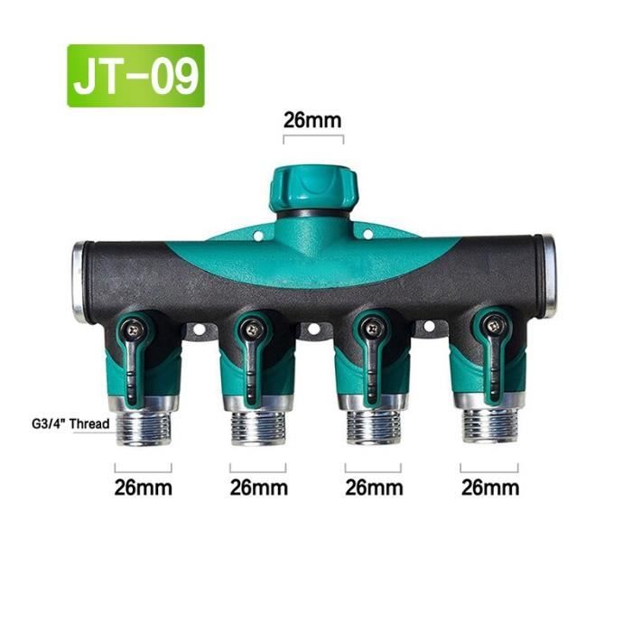 6 Connecteurs De Tuyau D'Arrosage En Laiton - Raccords Rapides 2 En 1 Pour Robinet De Jardin - Antifuites