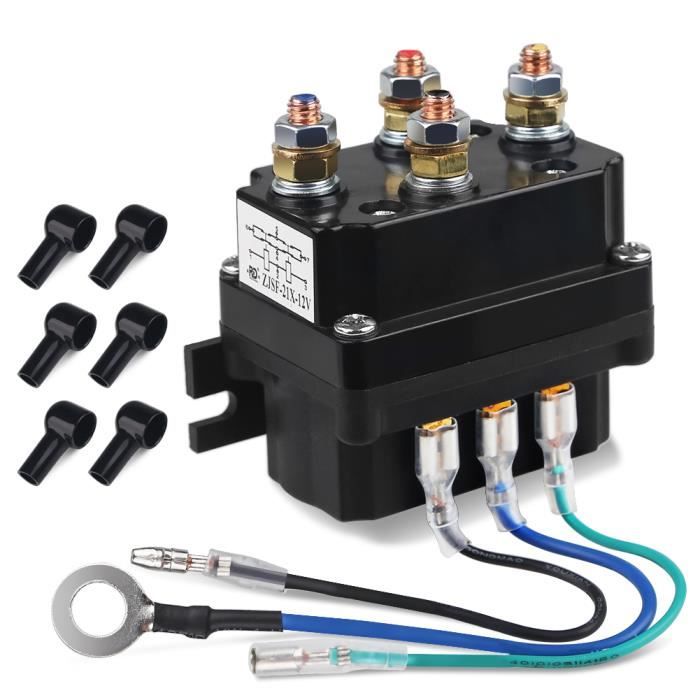 Dilwe Relais De Treuil 12V 250A Universel Pour ATV UTV SUV Avec 3000