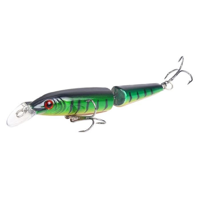 Leurre De Pêche Crankbait 10cm 18g Orange - 5 Poissons En 1 - Pour Mer Et Carnassiers