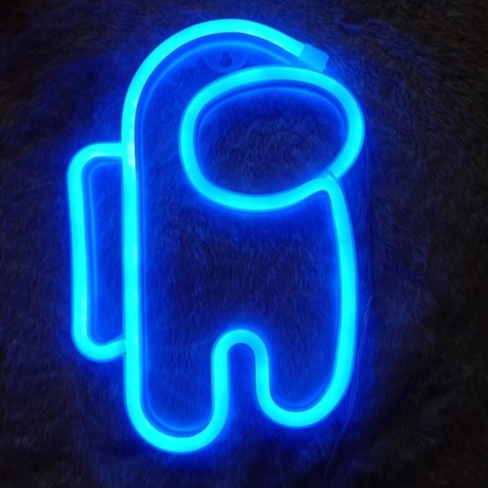 Signe Néon LED Astronaute Livre - Décoration Murale Chambre Enfant, Salle De Jeux, Cadeau