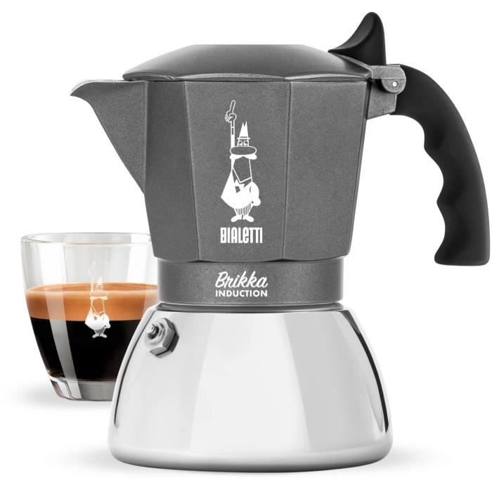 Bialetti Moka Cafetière Italienne Induction 0,9 L Noir