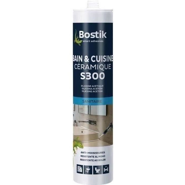 Mastic silicone sanitaire blanc 300ml - RUBSON - 165170