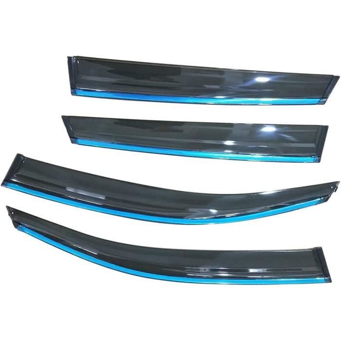 Visières De Porte Fumée Pour Bolero Camper – Noir, Adhésif, Polycarbonate, Universelles