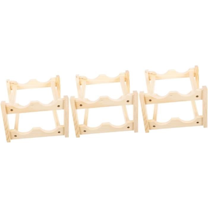 Casier Range Bouteille Vin En Bois Naturel Pour Cave Et Cellier A Vin - Meuble De Rangement Bouteille De Vin