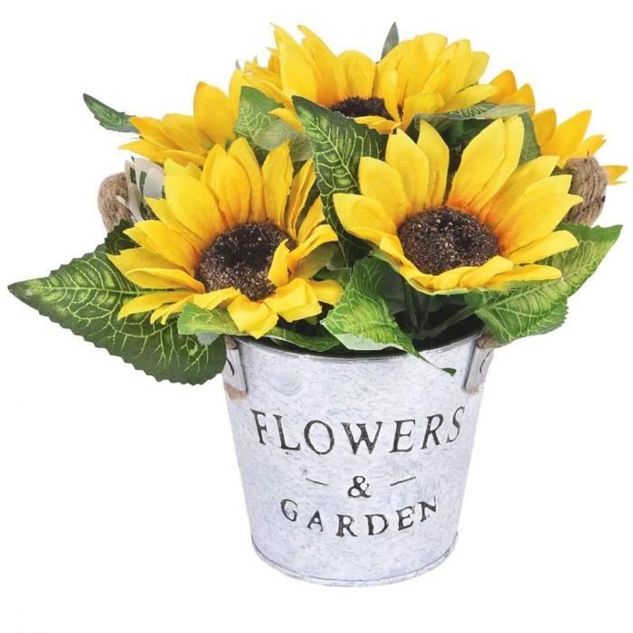 Fleur De Tournesol Artificielle - Hauteur 45 Cm