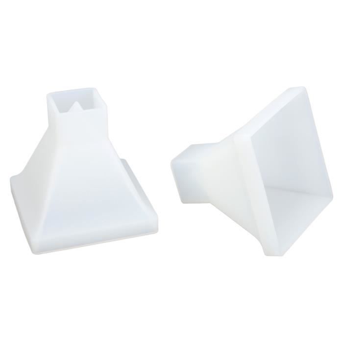 2 Moules Silicone Pyramide - Grand Moule Résine époxy Pour Cristal, Savon, Bombe Bain, Bougie - DIY Décoration Maison - 6
