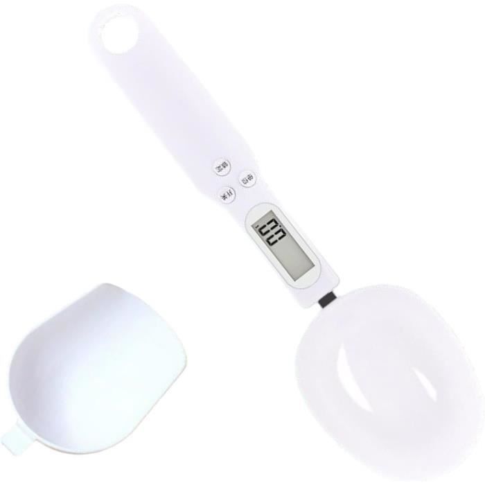 Cuillère Balance Numérique Rechargeable - Pèse Jusqu'à 800g, Unités G/ml/oz, Pour Cuisine Et Café