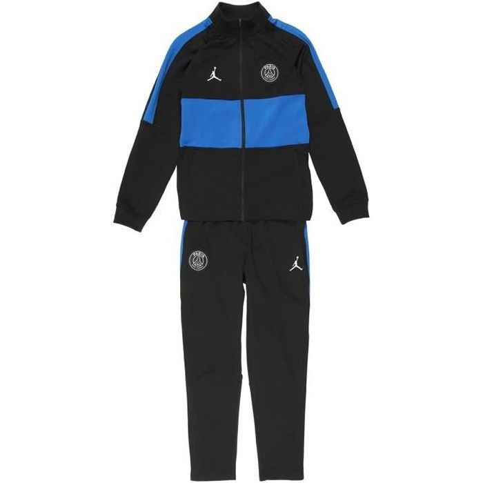 PSG Surv tement Noir Bleu Enfant Nike x Jordan Trk Suit