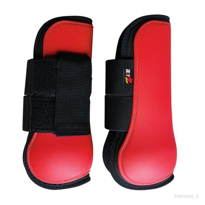 Bottes De Protection Tendon Pour Cheval – Avant Ouvertes, Légères, Noir