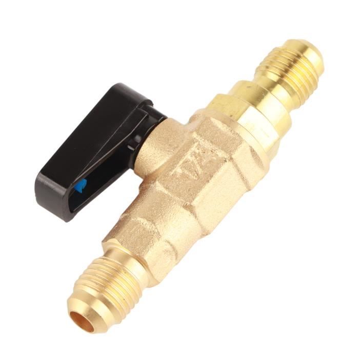 Écrou De Réfrigérant 1/4 SAE En Laiton - Pour Systèmes HVAC, Climatisation - Hauteur 13 Mm, Hexagone 16 Mm - 1