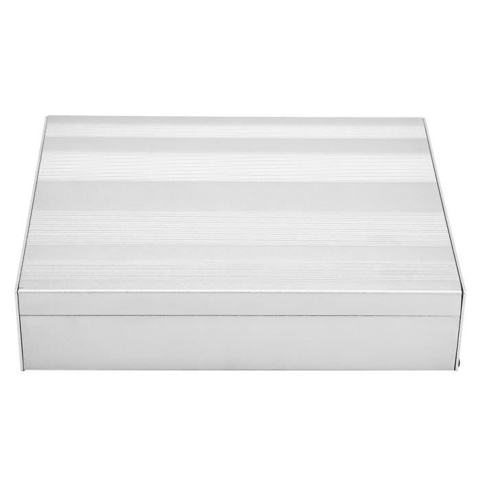 Boîtier électrique En Aluminium Moulé – Modèle 1590C (120 X 94,5 X 50 Mm) – Argenté – IP54 – Pour Projets électroniques, Pédales D’effet, Instruments - 2