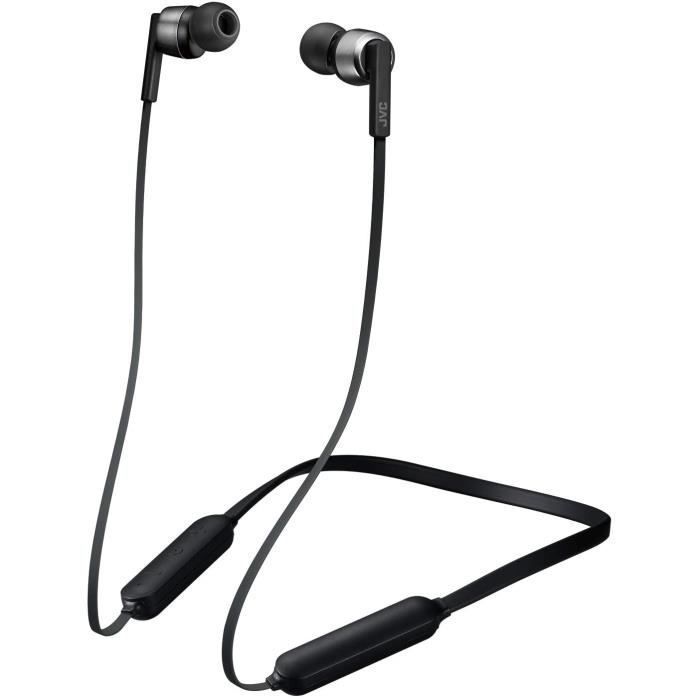 Ecouteurs bluetooth intra auriculaires JVC HA FX45BT BE Télécommande 3 boutons et micro