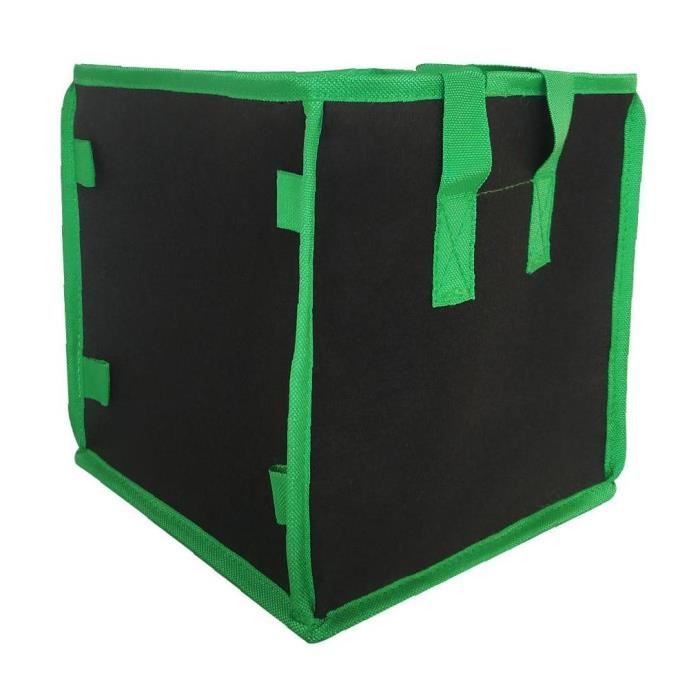 Grand Sac De Culture 90x90x30 Cm 7 Compartiments - Sac Plantation Non-Tissé Géant Avec Étiquettes