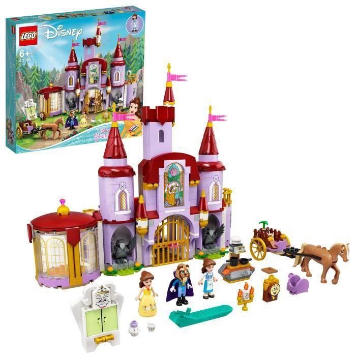 Jouet - LEGO - 43196 - Château de la Belle et la Bête - 5 pièces - 3 mini figurines - 7 figurines LEGO
