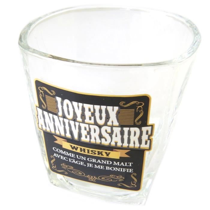 Verre A Whisky Joyeux Anniversaire P2699 Cdiscount Maison Verre A Whisky Joyeux Anniversaire P2699 Cdiscount Maison