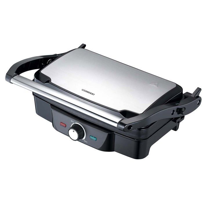 Melissa 16240108 - Grill Panini - Grill de Table 1600W - Noir Inox