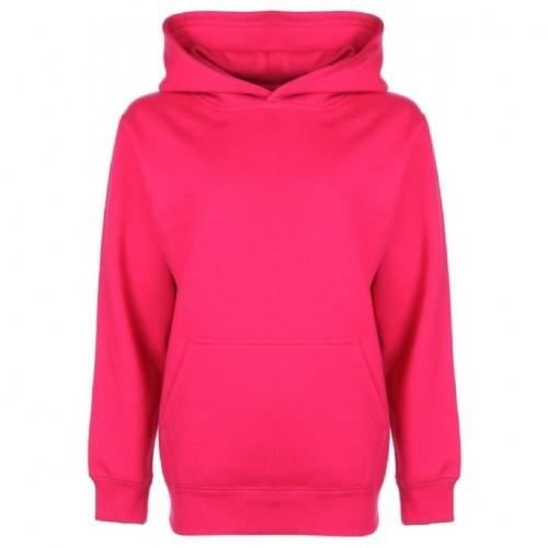 Sweat à capuche uni - rose - Fille - 10.00