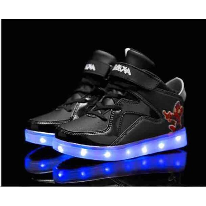 Aizeroth Chaussures LED à Roues Rétractables USB – 7 Couleurs Clignotantes, Skate Pour Enfants
