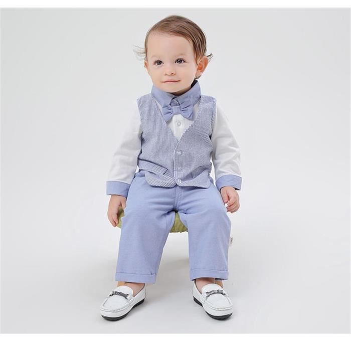 Costume Bebe Garcon En 2 Pcs Gentleman Romper Pantalons Pantalon Pour Soiree Cocktail Quotidien Et Soiree Ceremonie Mariage Bleu Cdiscount Pret A Porter Costume Bebe Garcon En 2 Pcs Gentleman Romper Pantalons Pantalon Pour Soiree Cocktail Quotidien Et Soiree Ceremonie Mariage Bleu Cdiscount Pret A Porter
