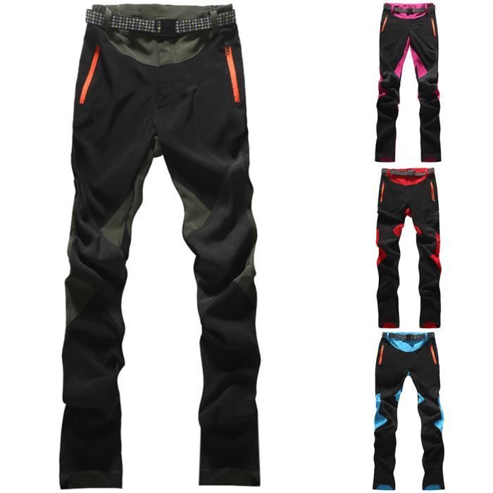 Pantalon Décontracté Homme Femme Randonnée - Pantalon Convertible Imperméable à Séchage Rapide