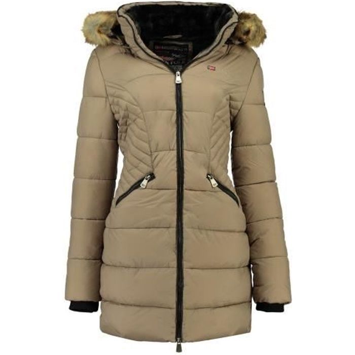 Doudoune deals taupe femme