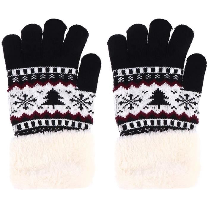 JFAN Gants D'hiver Pour Homme Et Femme Avec Doublure Thermique