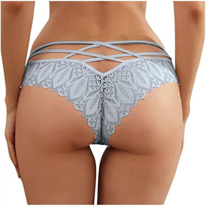 Femme Culotte Hipster Echancree En Dentelle Lot de 2 Khaki Cdiscount Pret a Porter