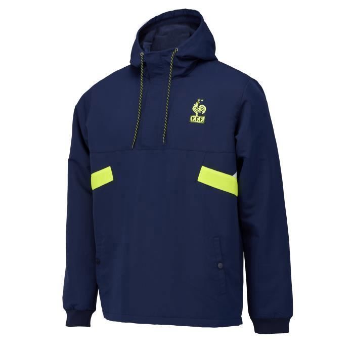 Veste Coupe vent FFF Equipe de France de Football Homme Bleu