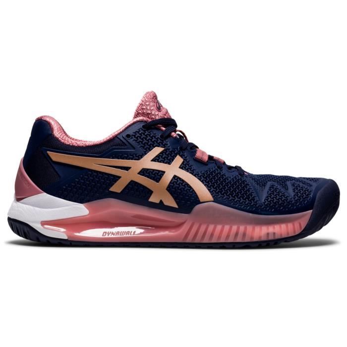 Chaussures de tennis femme Asics Gel-Resolution 8 - violet nuit/rose - 40,5