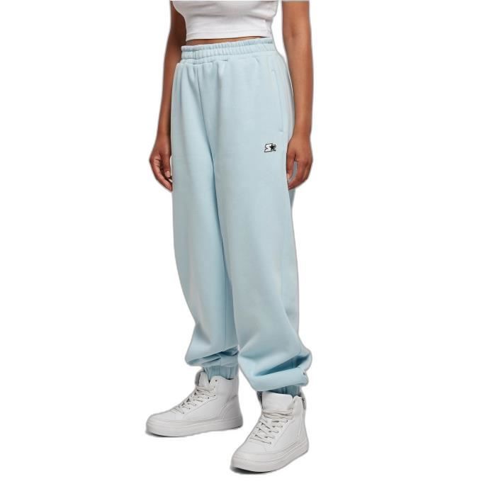 Jogging femme Starter Essential Bleu Taille XS Coupe ample Tissu polaire brosse Bleu bleu Cdiscount Pret a Porter