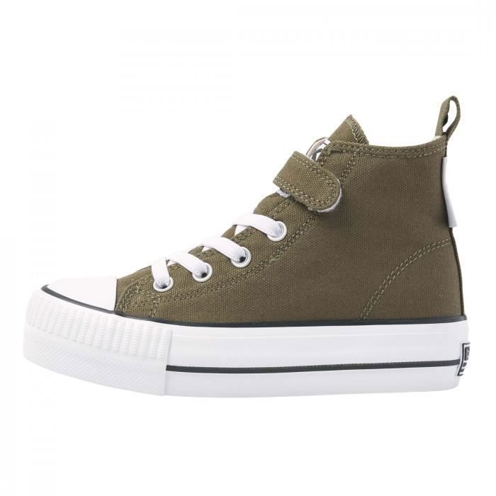 British Knights Baskets femme British Knights Kaya mid - olive - plateforme - lacets