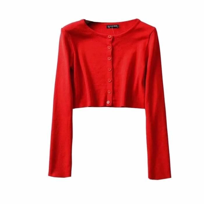 GRACE KARIN Cardigan à Manches Longues Fille - Col Rond, Boutons, Imprimé Rayé - Veste Chaud Et Confortable