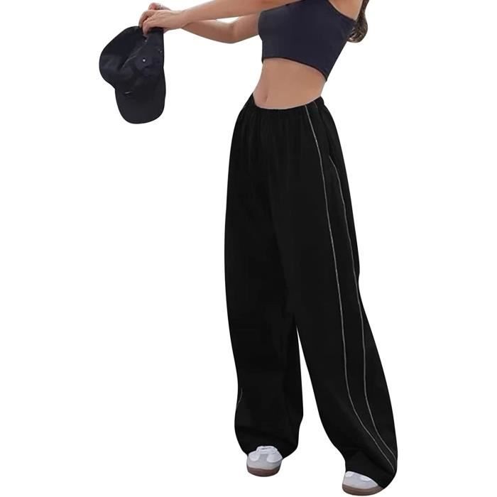pantalon femme pantalons casual cargo pantalon elastique travail y2k pantalon de jogging hippie loisirs large hip hop streetwear