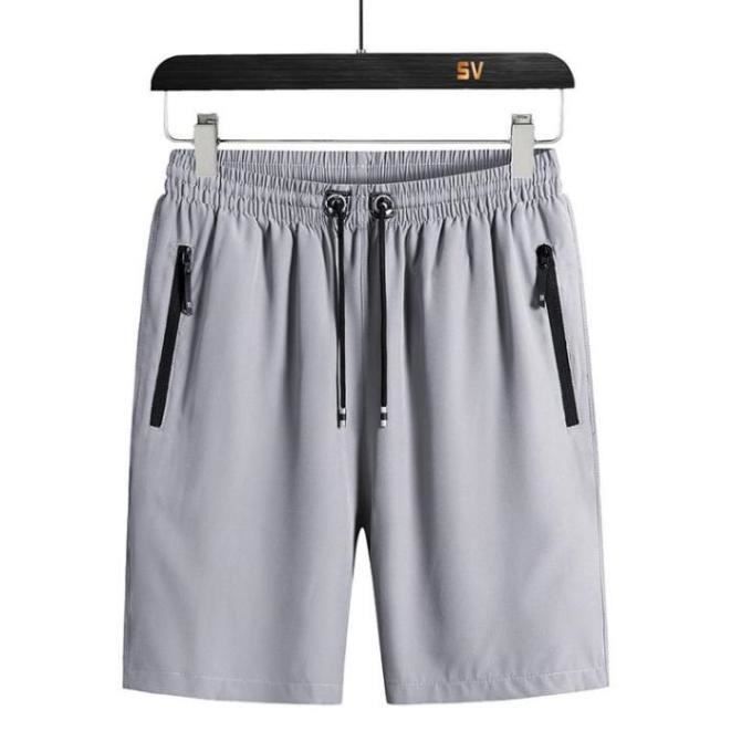 PANTALON Short decontracte a fermeture eclair pour hommes pour course a pied fitness plus d engraissage gris ZP Cdiscount Auto