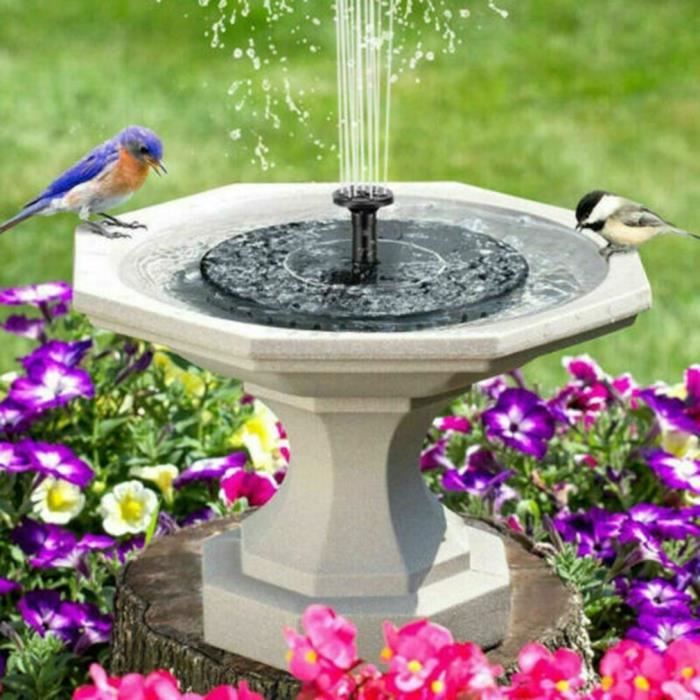 Pompe solaire Lotus pour fontaine de jardin, fontaine, fontaine, nénuphar  flottant, bassin, fleurs, pompe à eau, fontaine pour bassin de jardin,  piscine, paysage, décoration 