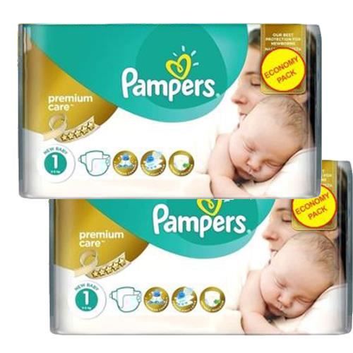 Pampers Taille 1 260 couches bébé premium care Cdiscount