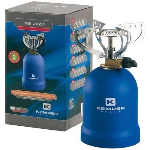 Réchaud à gaz KEMPER Modèle sans piezo 4 supports antidérapants Système de fixation breveté