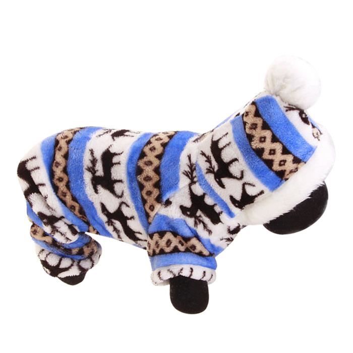 Meilleurs prix pour Vêtements pour chiens Automne hiver doux en peluche chien vêtements à capuche pour petits chiens chiot L pour 155-160cm