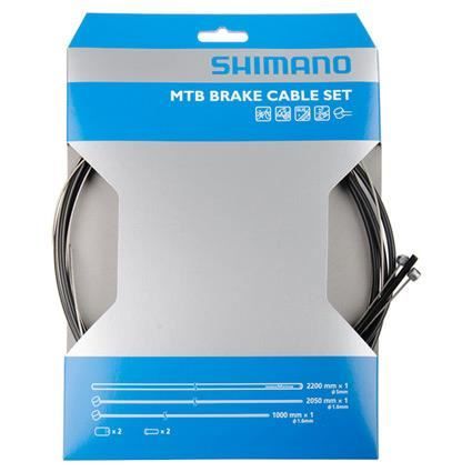 Kit de câble et gaine de frein SUS VTT Shimano - Noir