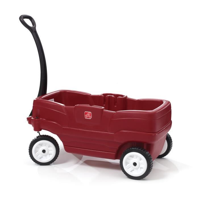 Chariot pour enfants - STEP2 - Neighborhood - 2 sièges profilés - Roues de 20cm - Rouge