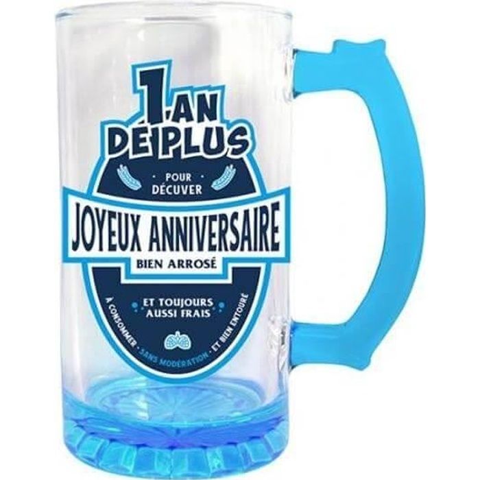 Cbc00b 1 Chope A Biere Joyeux Anniversaire Bleue 50cl Pour Cadeau Achat Vente Verre A Biere Cidre Soldes Sur Cdiscount Des Le Janvier Cdiscount Cbc00b 1 Chope A Biere Joyeux Anniversaire Bleue 50cl Pour Cadeau Achat Vente Verre A Biere Cidre Soldes Sur Cdiscount Des Le Janvier Cdiscount