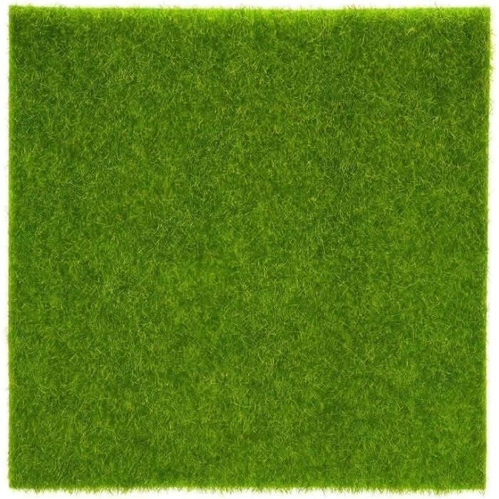 Tapis Herbe Artificielle Ronde - Diamètre 60 Cm - Décoration Table Fête, Pique-nique, Intérieur/extérieur - Vert - 7