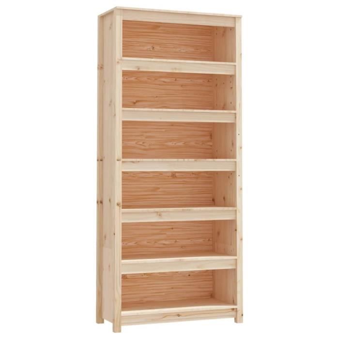 Bibliothèque 6 Niveaux Oneinmil Avec Portes - Blanc, 55,6x23,6x181,1 Cm - Rangement Livres Et Décoration Pour Salon/bureau