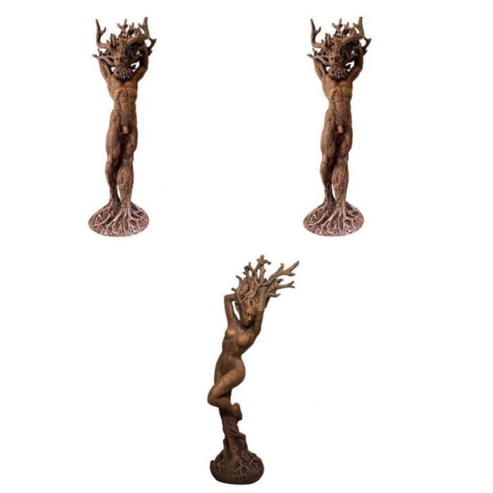 Tree Men Resin 3pcs Resin Craft Statue Tree Man Figurine Home Decoration Sculpture ...